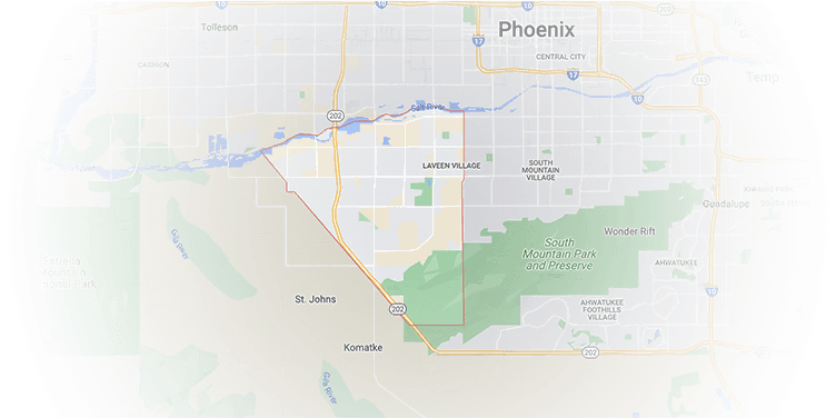 Laveen Map Location