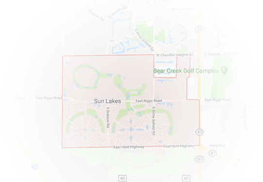 location sunlakes map