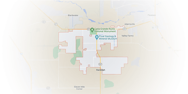 location coolidge map