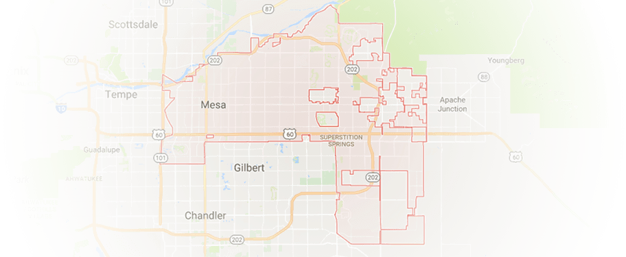 Mesa, AZ  Location Map