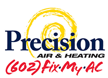 precision air and plumbing logo