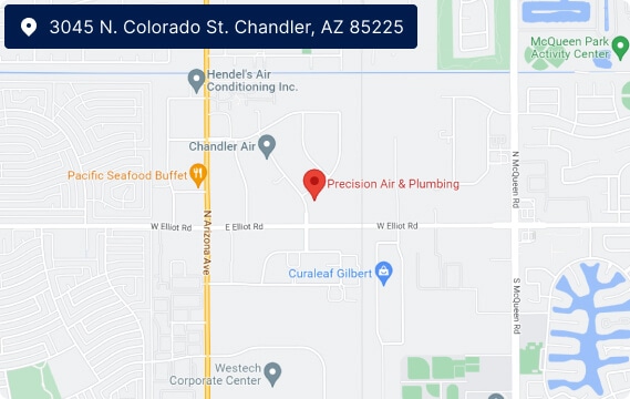 Precision Air & Plumbing - Chandler AZ Map