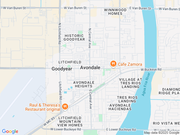 Plumbing Service area map for Avondale