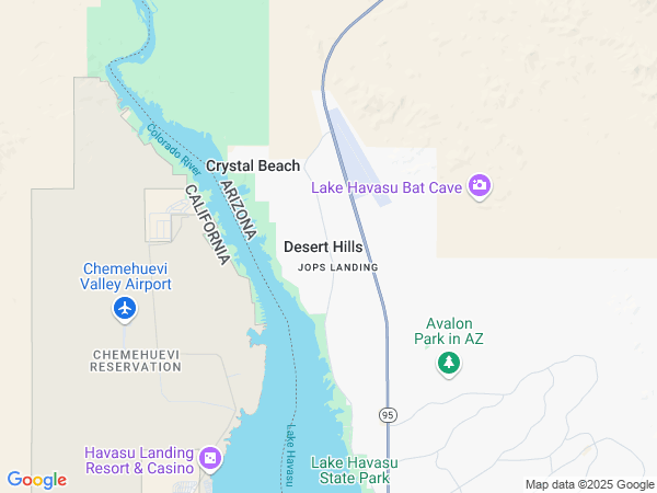 Plumbing Service area map for Desert Hills