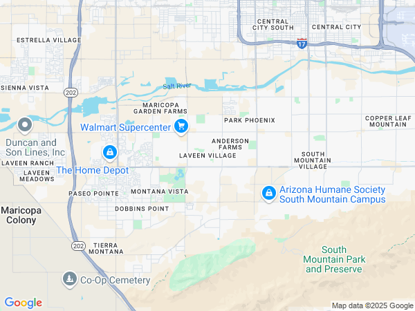 Plumbing Service area map for Laveen