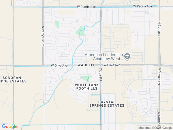 Plumbing Service area map for Waddell