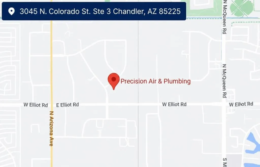 Precision Air & Plumbing - Chandler AZ Map